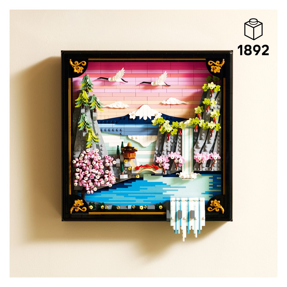 Kocke Art Pokrajina s cvetočimi japonskimi češnjami 31218