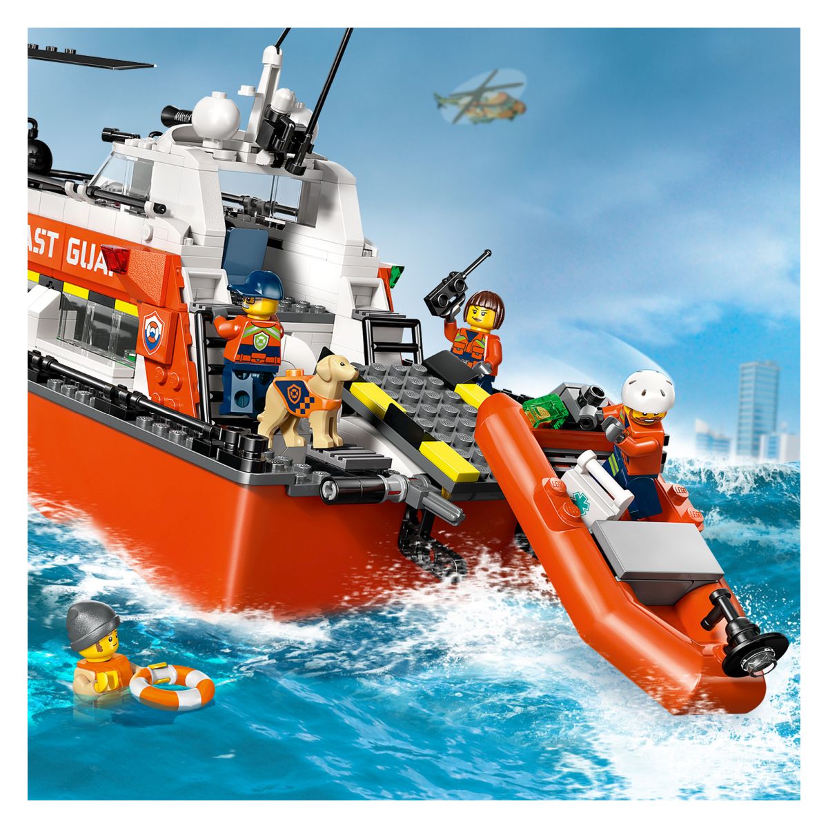 Lego City Brod i helikopter obalne straže 60504 Lego City Brod i helikopter obalne straže 60504