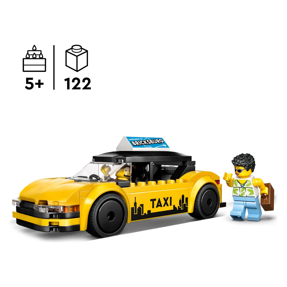 Lego City Rumeni taksi 60487