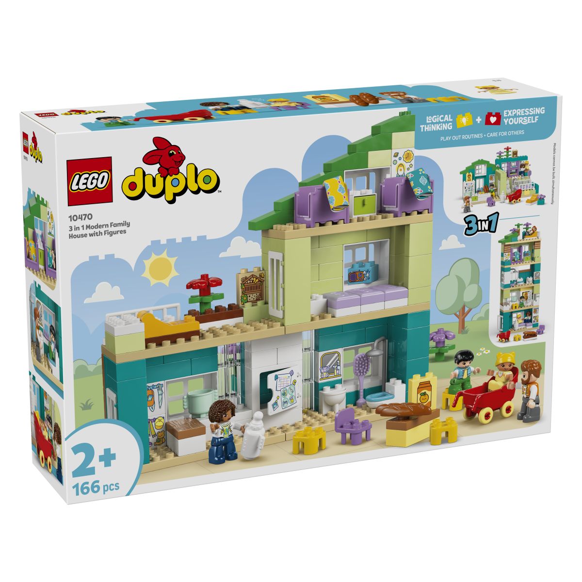 Kocke Duplo 3v1 Sodobna družinska hiša s figurami 10470 Kocke Duplo 3v1 Sodobna družinska hiša s figurami 10470