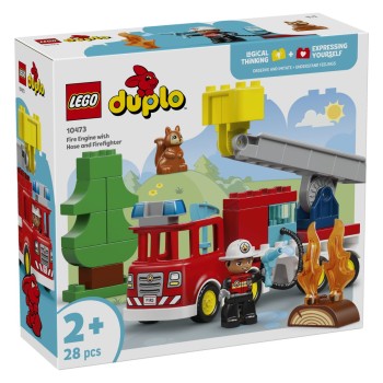 Lego® Duplo® 10473 Gasilsko vozilo s cevjo in gasilcem