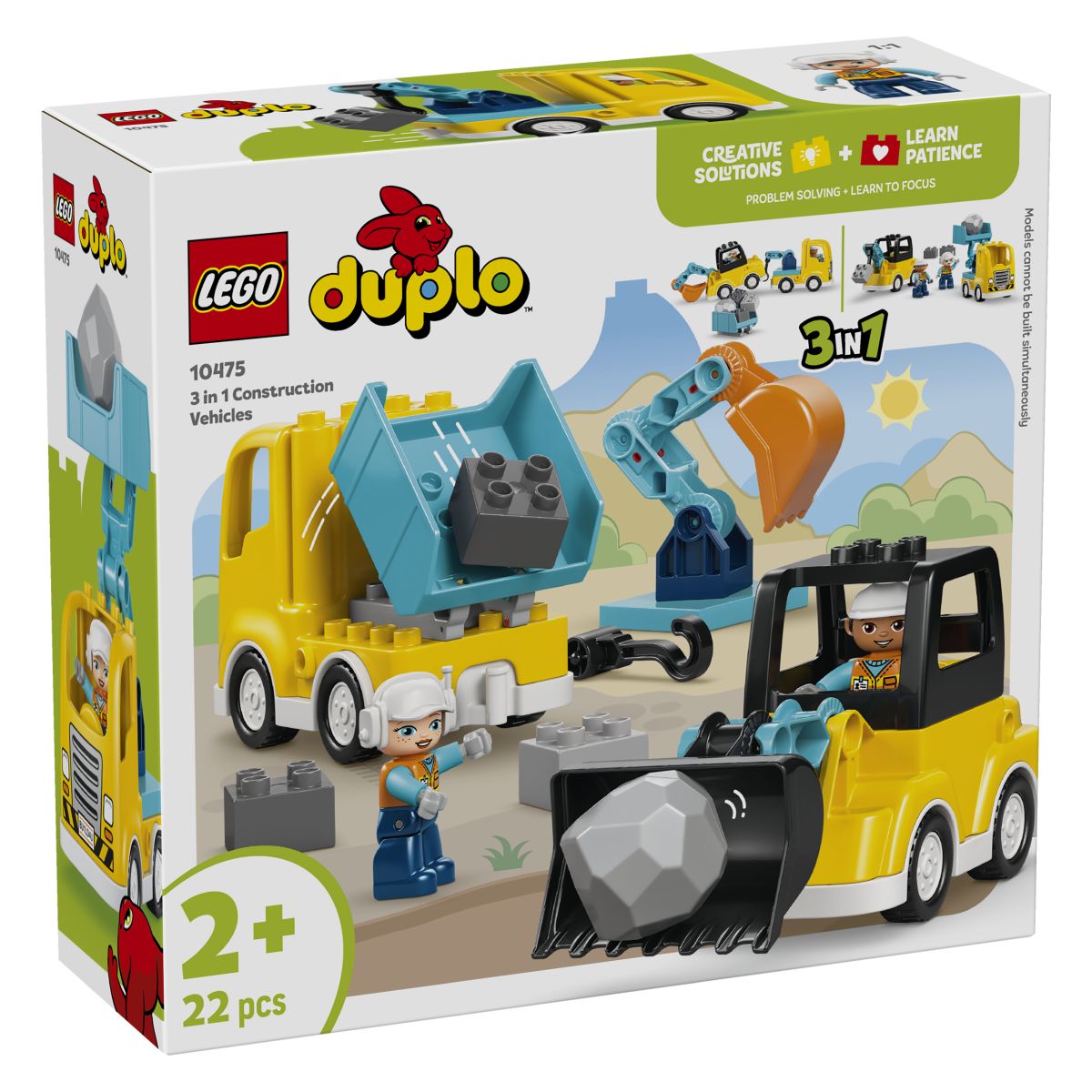Kocke Duplo 3v1 Gradbena vozila 10475 Kocke Duplo 3v1 Gradbena vozila 10475