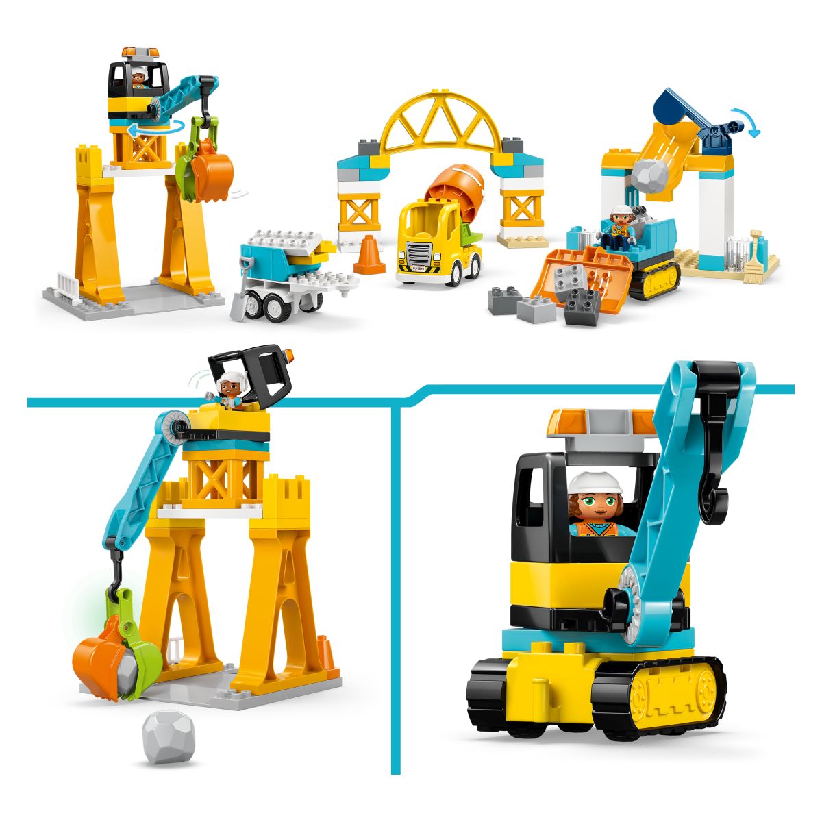 Kocke Duplo 3v1 Gradbišče in vozila 10476 Kocke Duplo 3v1 Gradbišče in vozila 10476
