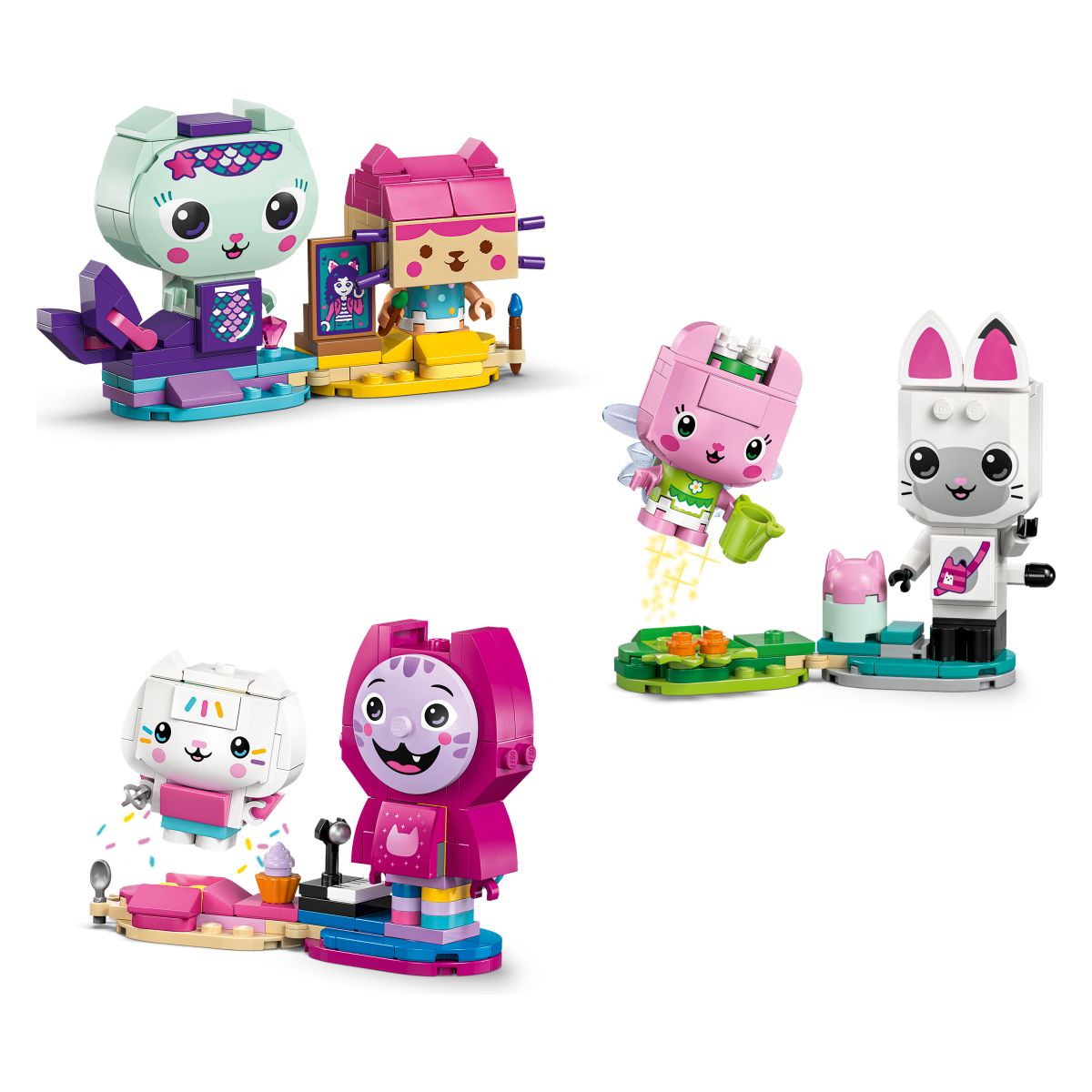 Kocke Gabby's Dollhouse Gabbyjine mačje prijateljice, sestavljene iz kock 11215 Kocke Gabby's Dollhouse Gabbyjine mačje prijateljice, sestavljene iz kock 11215