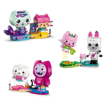 Lego Gabby's Dollhouse 11215 Gabbyjine mačje prijateljice, sestavljene iz kock