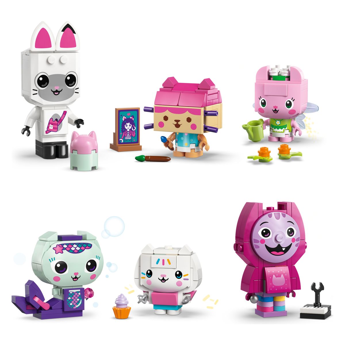 Kocke Gabby's Dollhouse Gabbyjine mačje prijateljice, sestavljene iz kock 11215 Kocke Gabby's Dollhouse Gabbyjine mačje prijateljice, sestavljene iz kock 11215