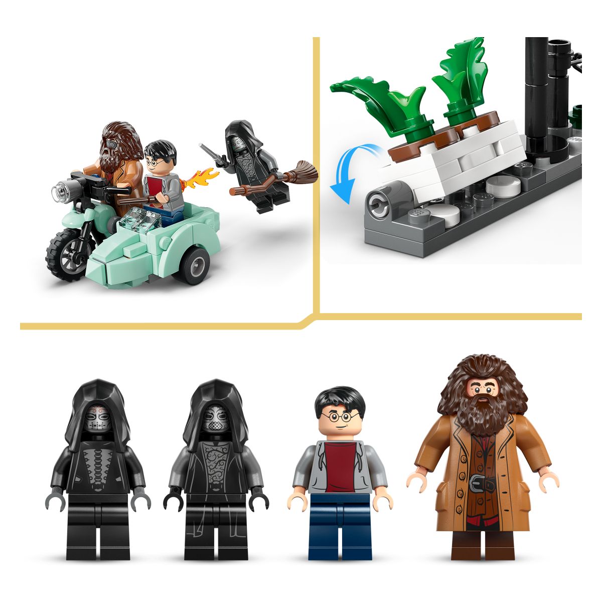 Kocke Harry Potter Hagrid in Harry bežita z Rožmarinove ulice 76459 Kocke Harry Potter Hagrid in Harry bežita z Rožmarinove ulice 76459