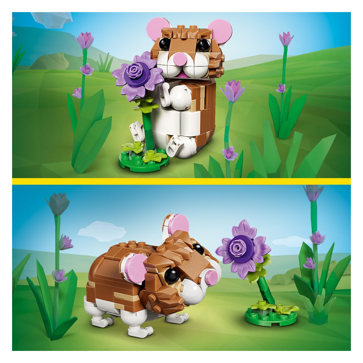 Kocke Creator Ljubek hrček z rožico 31376 Kocke Creator Ljubek hrček z rožico 31376