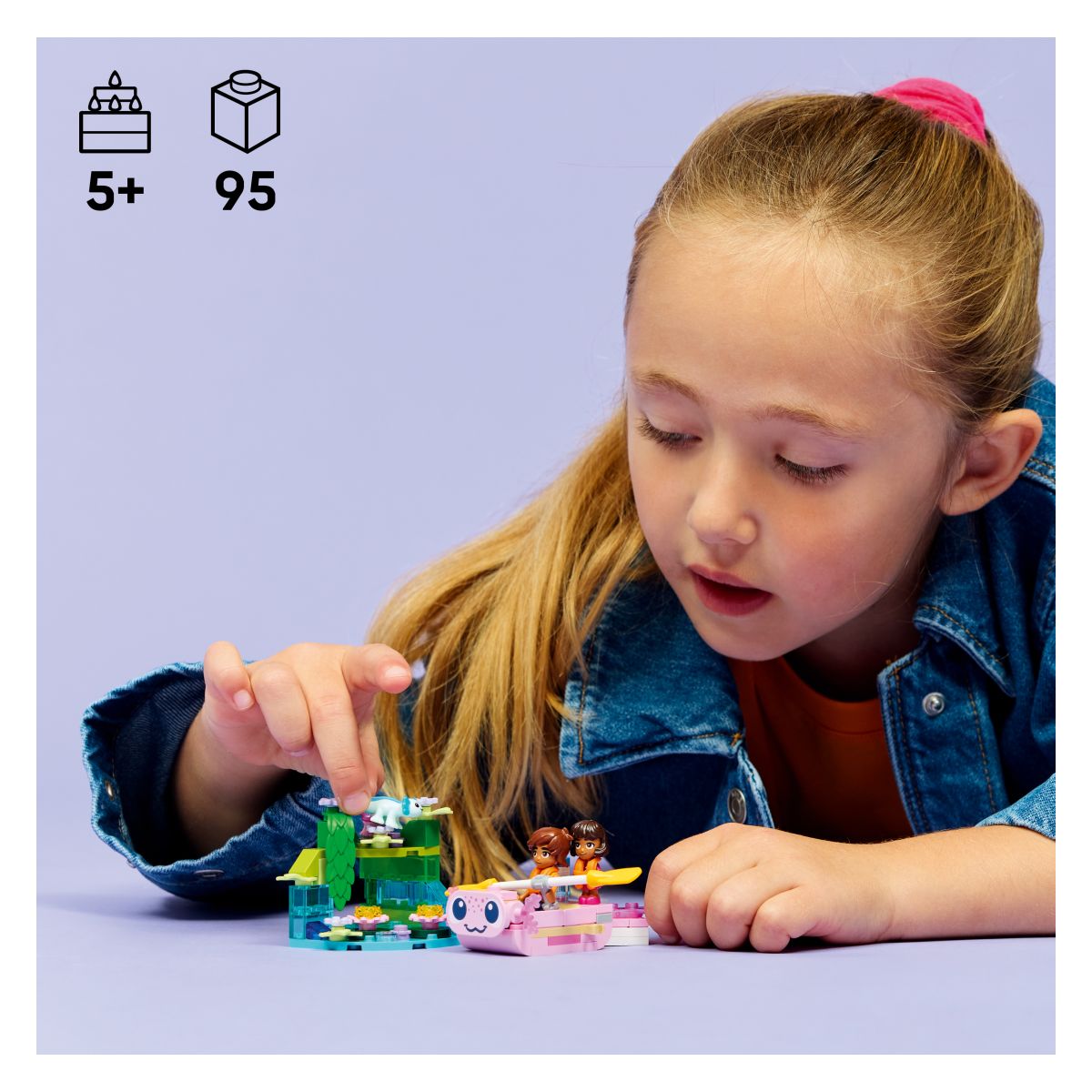 Kocke Friends Aksolotlski čoln za dogodivščine 42681