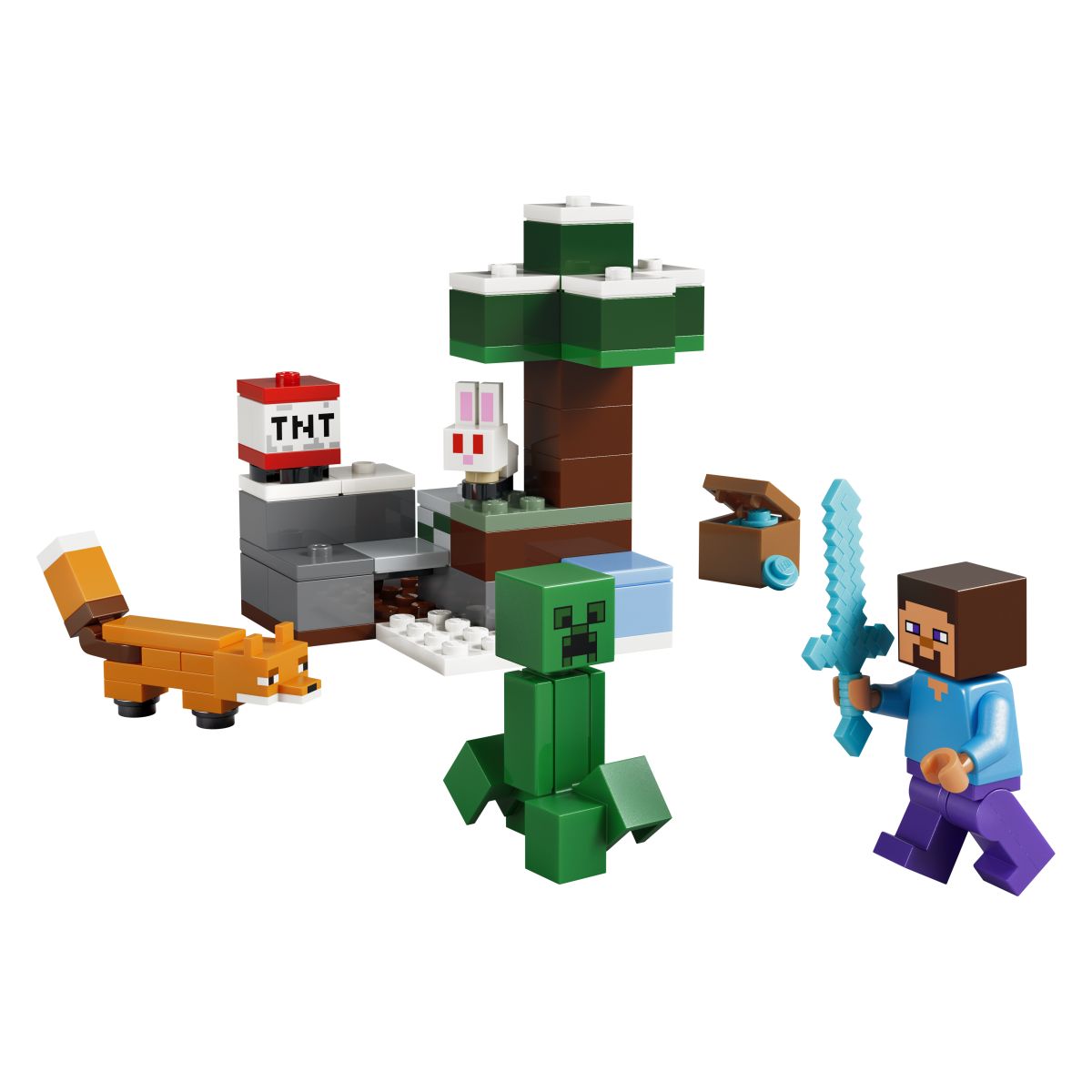 Kocke Minecraft Stevova pustolovščina v tajgi 21583 Kocke Minecraft Stevova pustolovščina v tajgi 21583