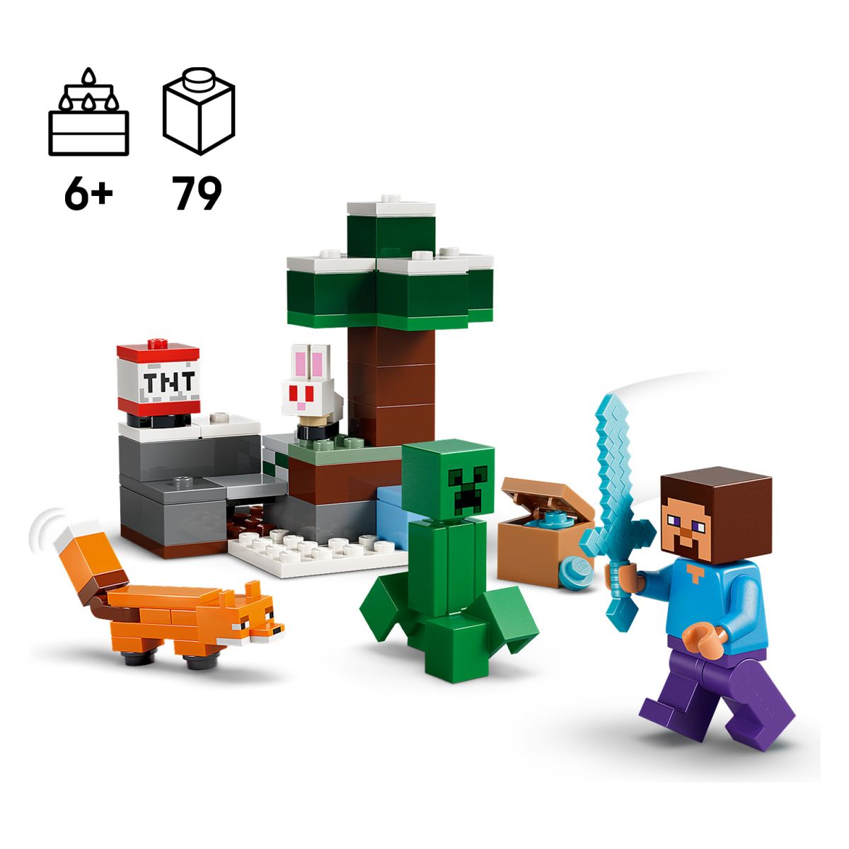 Kocke Minecraft Stevova pustolovščina v tajgi 21583 Kocke Minecraft Stevova pustolovščina v tajgi 21583