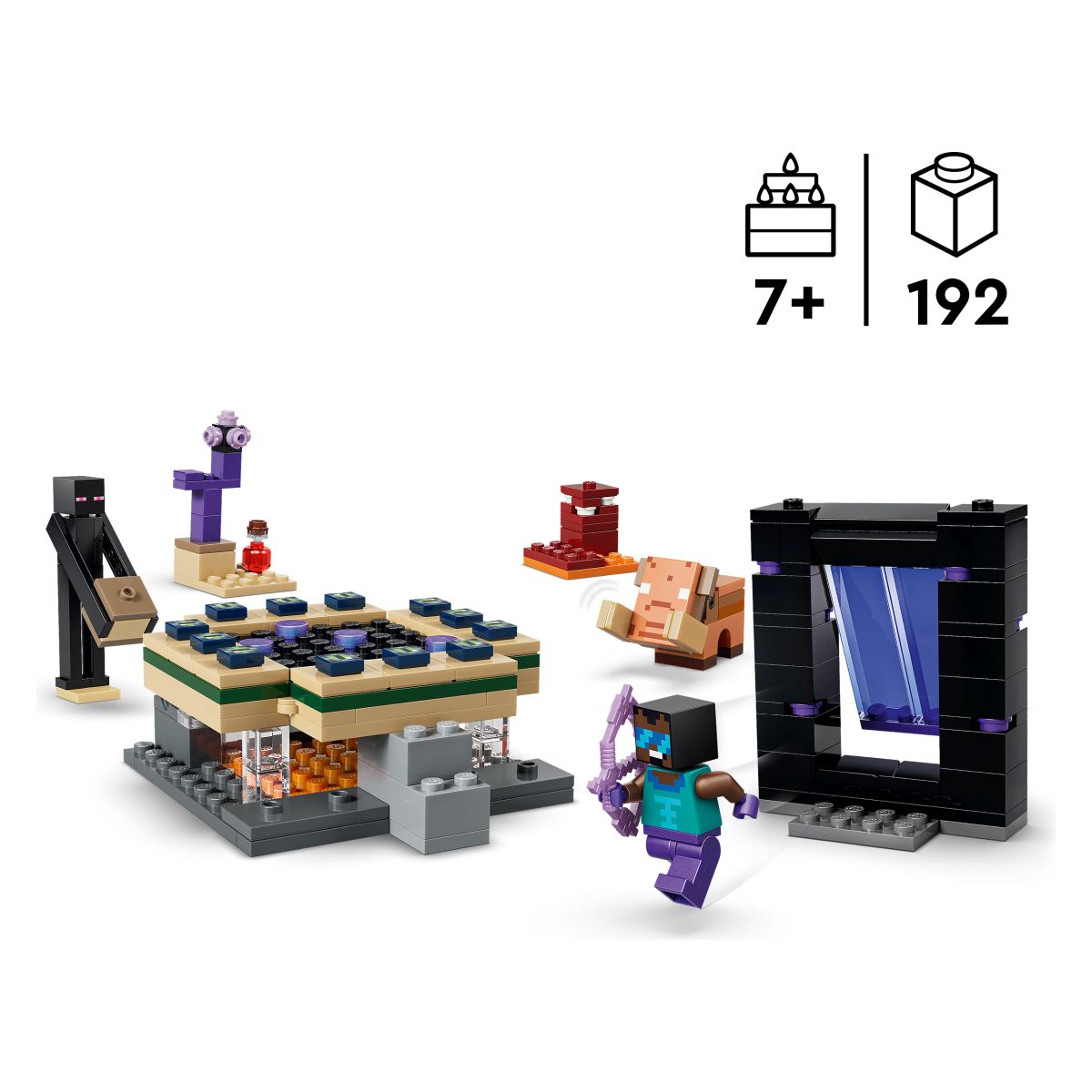 Kocke Minecraft Potovanje skozi portala Nether in End 21584 Kocke Minecraft Potovanje skozi portala Nether in End 21584