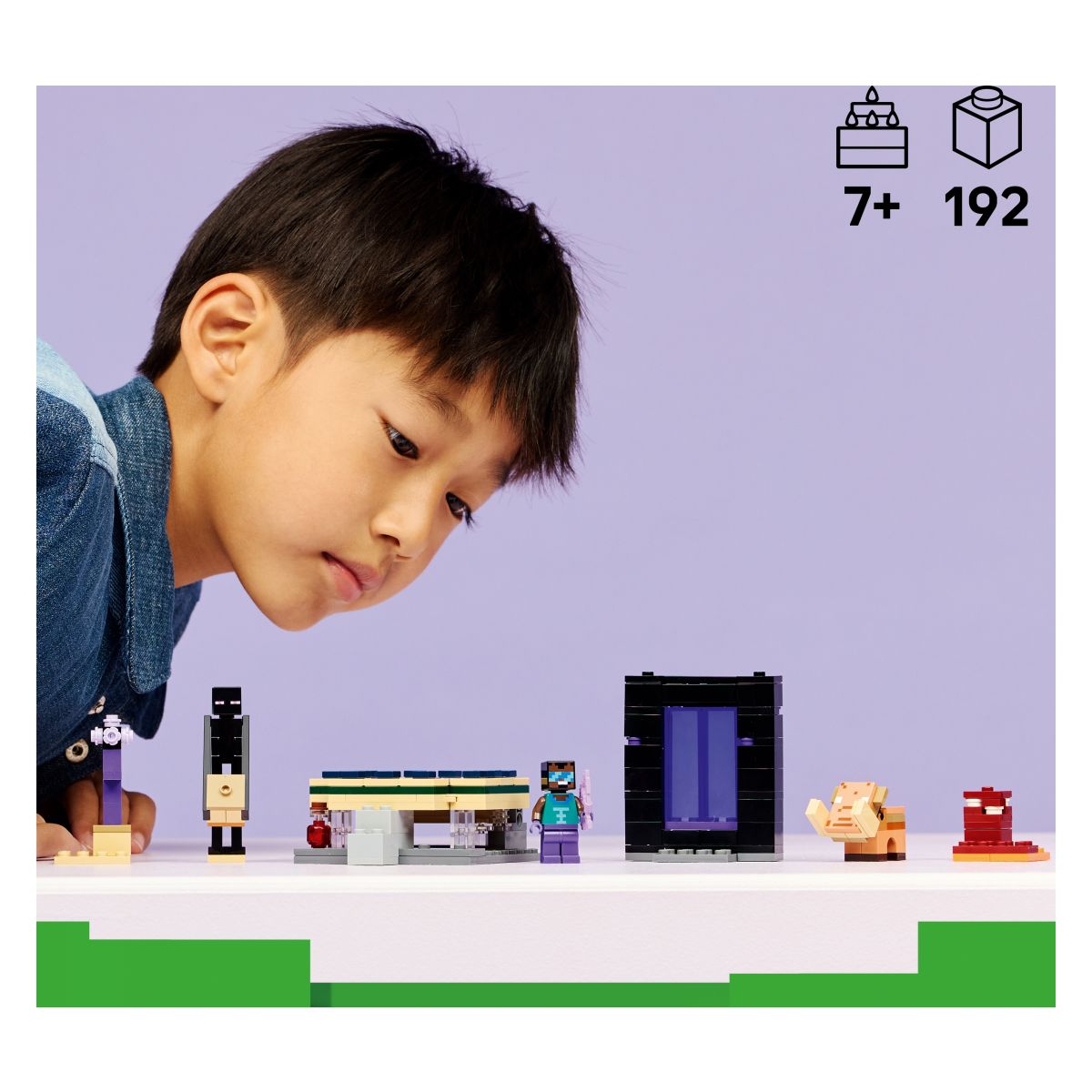 Kocke Minecraft Potovanje skozi portala Nether in End 21584 Kocke Minecraft Potovanje skozi portala Nether in End 21584