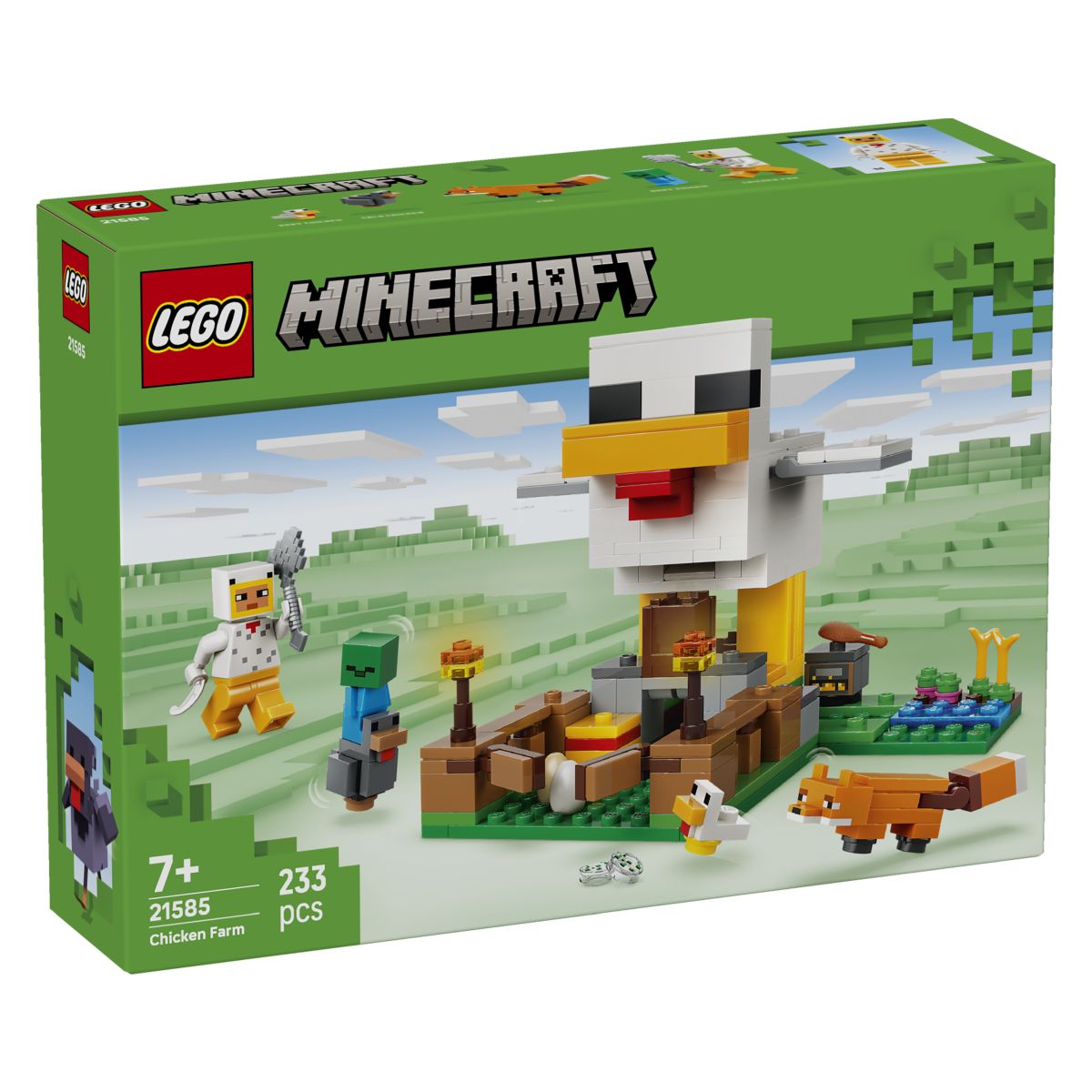 Kocke Minecraft Piščančja farma 21585