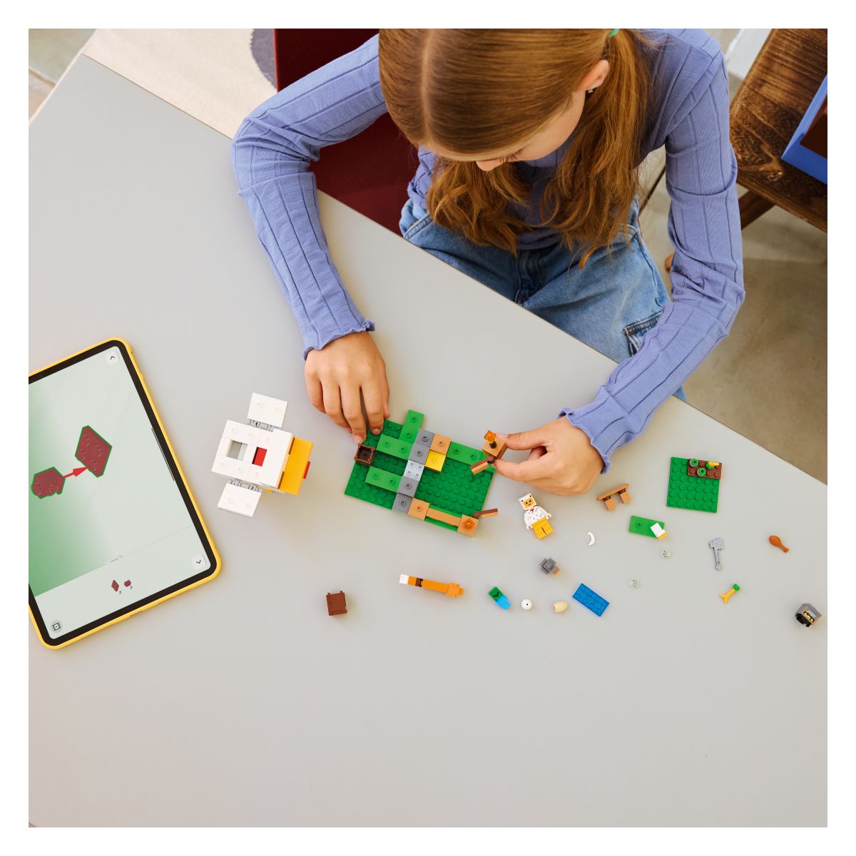 Kocke Minecraft Piščančja farma 21585