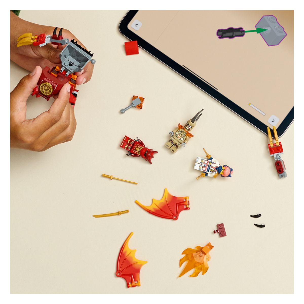 Kocke Ninjago Kaijev bojni paket z zmajskim robotskim oklepom 71851 Kocke Ninjago Kaijev bojni paket z zmajskim robotskim oklepom 71851