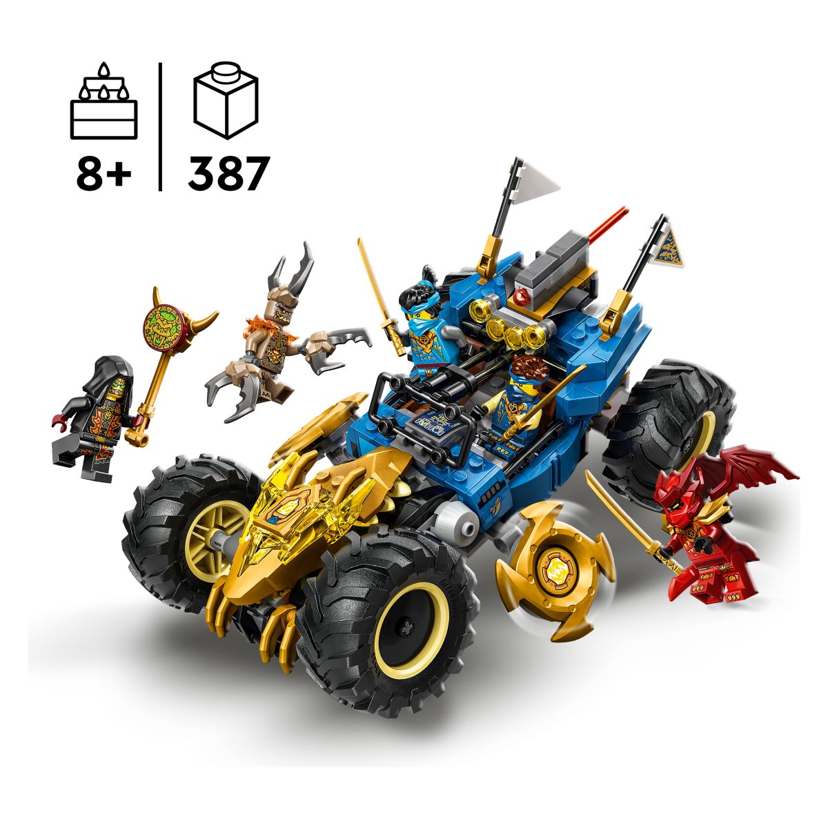 Kocke Ninjago Jayev preoblikovalni avto 71856
