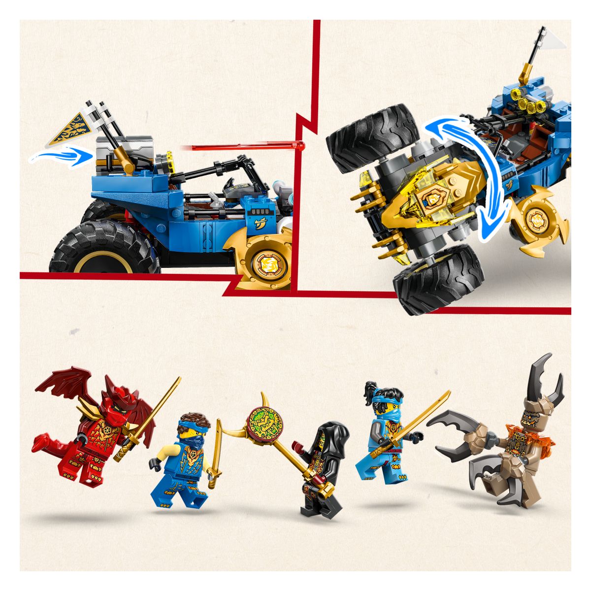 Kocke Ninjago Jayev preoblikovalni avto 71856