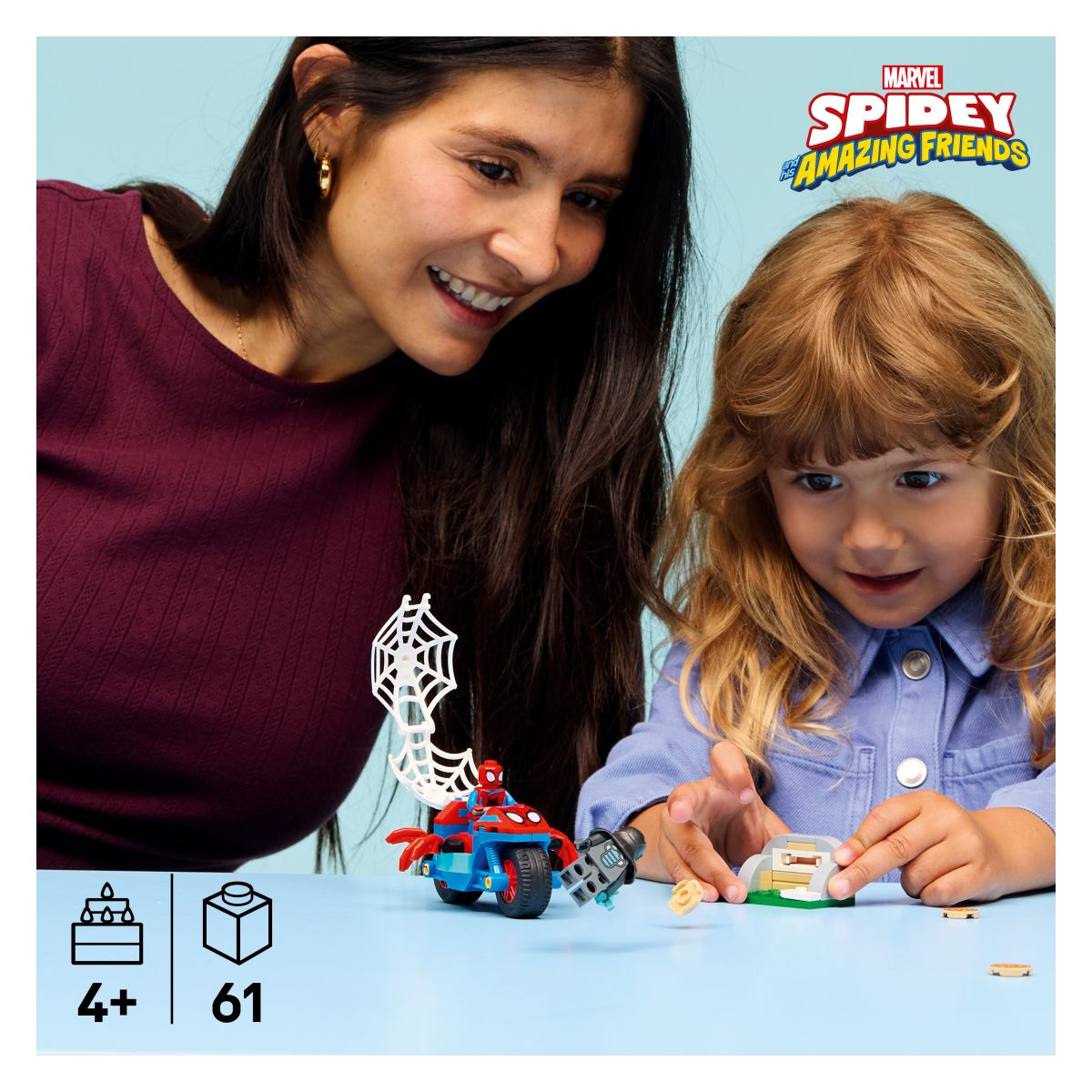 Kocke Spidey - Spidey na motorju proti Rhinu 11206