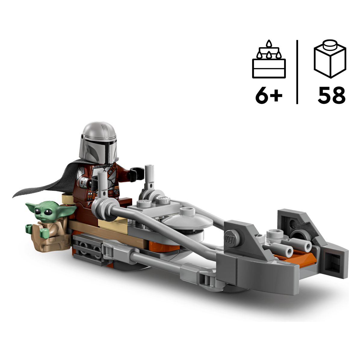 Kocke Star Wars Dirkalni motor za Mandalorca in Groguja 75436 Kocke Star Wars Dirkalni motor za Mandalorca in Groguja 75436