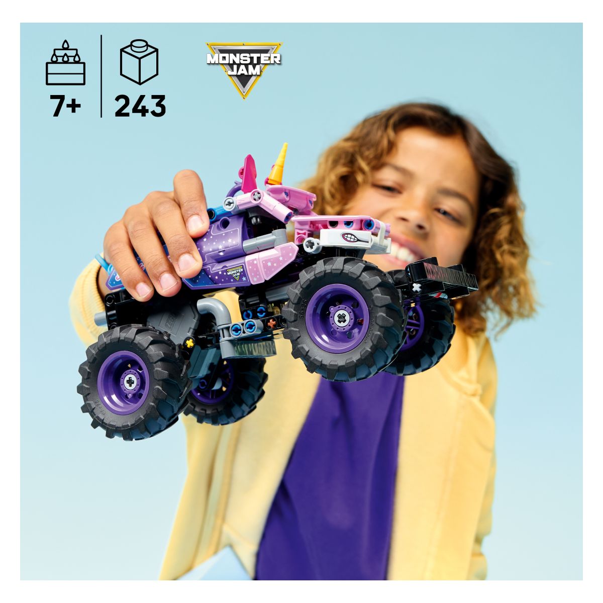 Kocke Technic Monster Jam Sparkle Smash z motorjem na poteg 42220 Kocke Technic Monster Jam Sparkle Smash z motorjem na poteg 42220