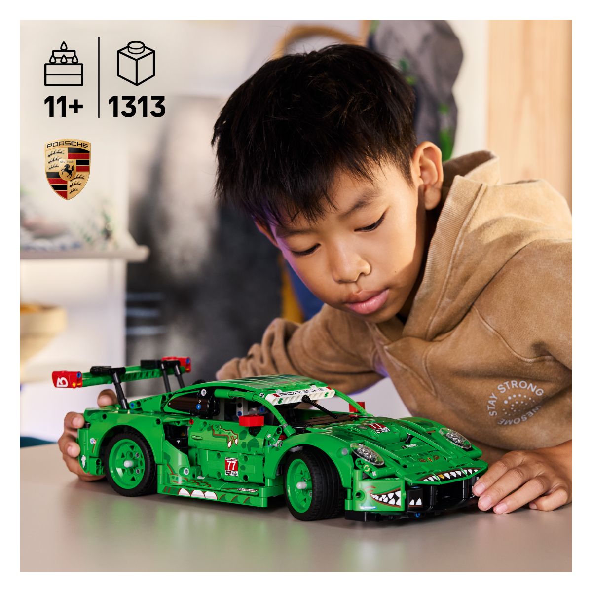 Lego Technic Dirkalnik Porsche 911 GT3 R REXY AO Racing 42224