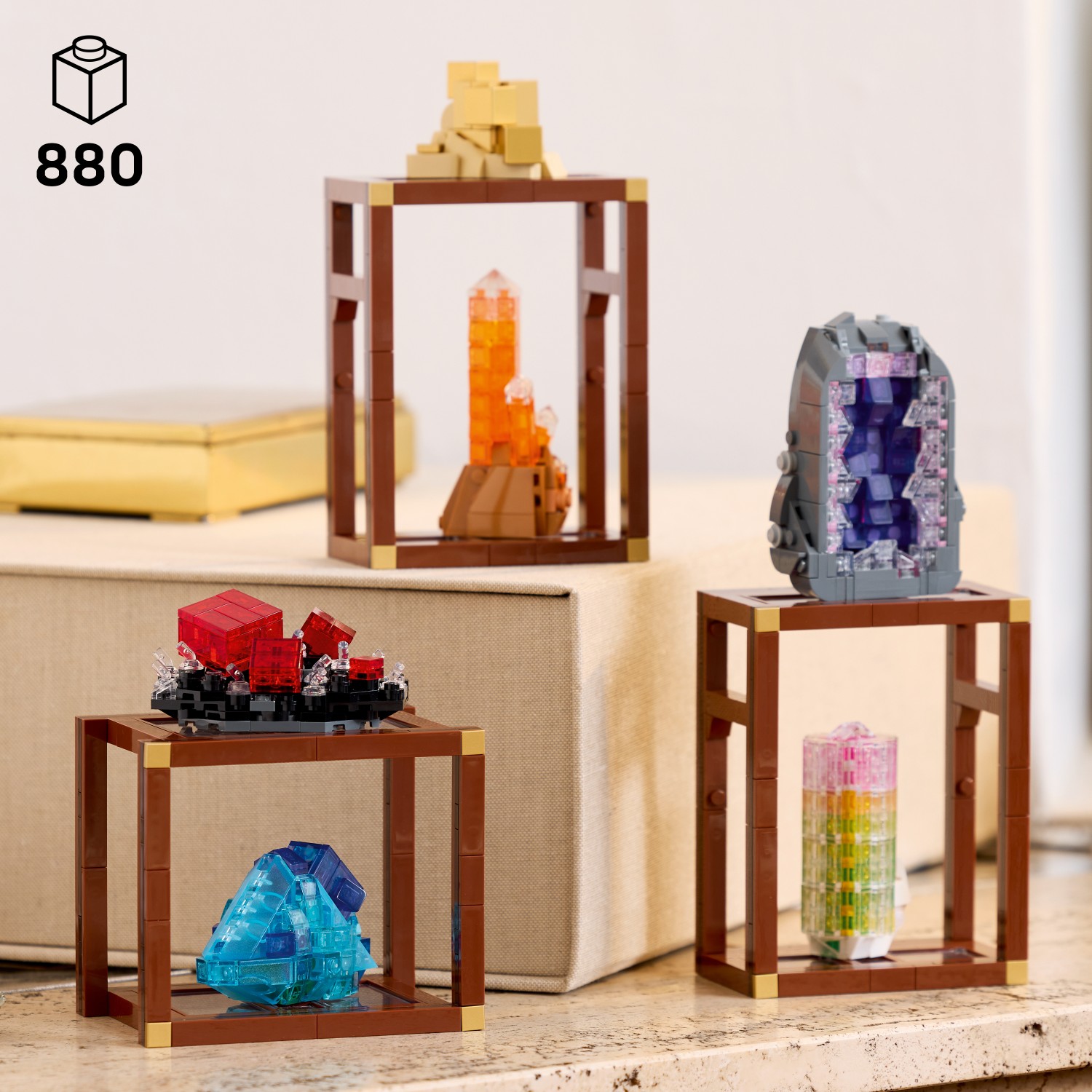 Kockice IDEAS Zbirka Mineral 21362