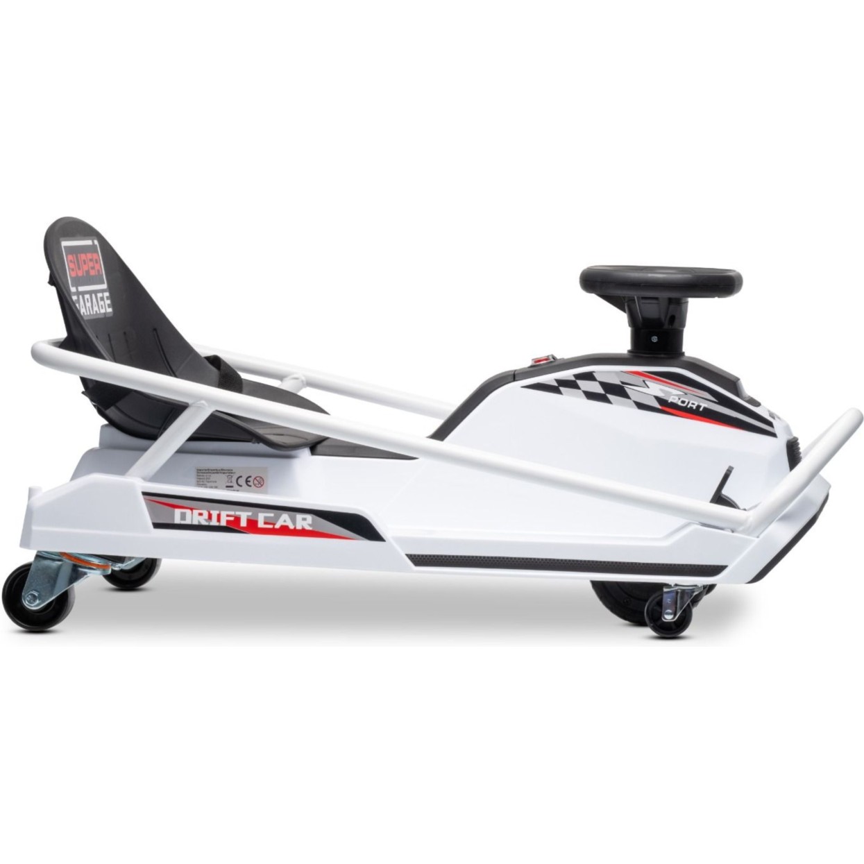 22V Drift Go-Kart, bel otroški avto Beneo 22V Drift Go-Kart, bel otroški avto Beneo