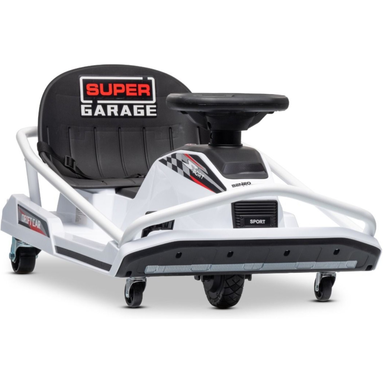 22V Drift Go-Kart, bel otroški avto Beneo 22V Drift Go-Kart, bel otroški avto Beneo