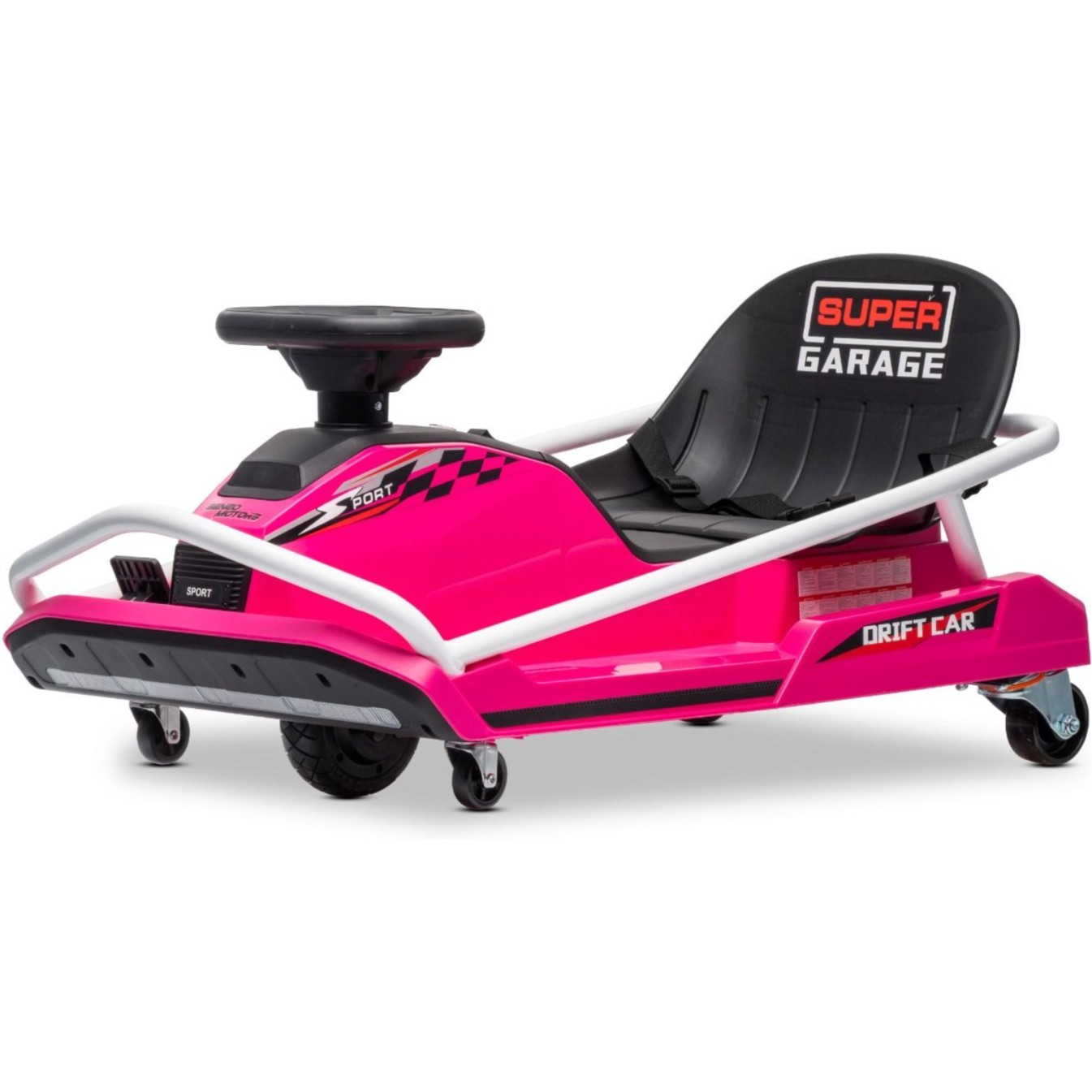 22V Drift Go-Kart, pink otroški avto Beneo