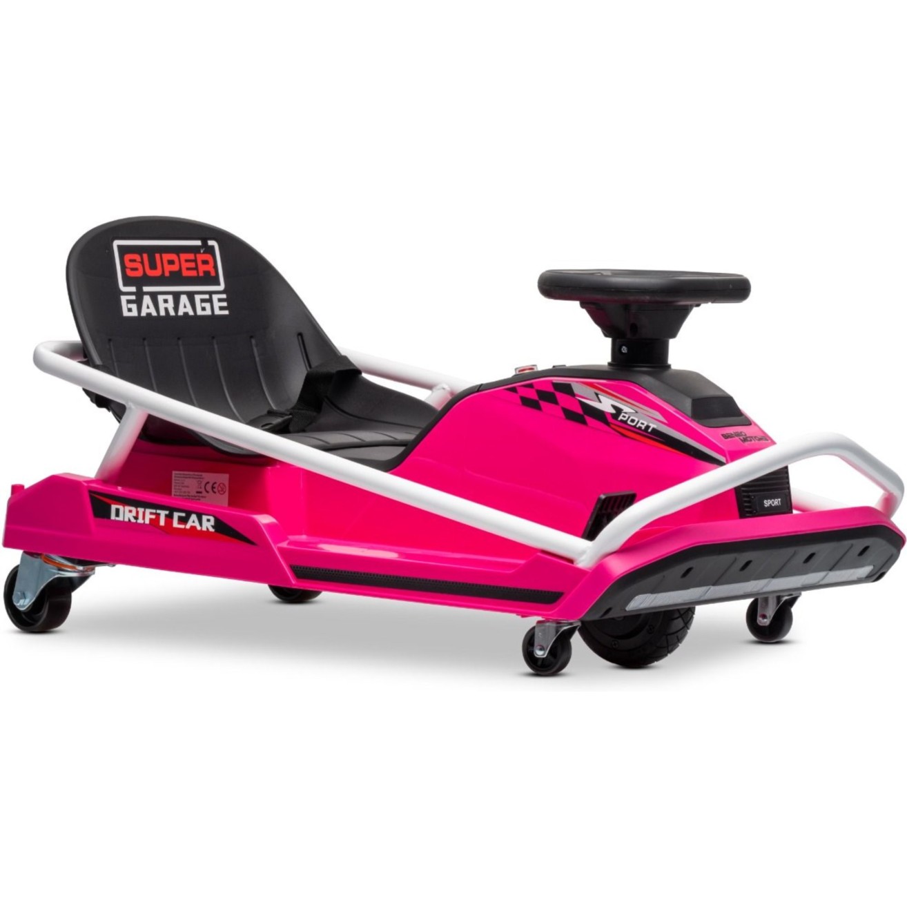 22V Drift Go-Kart, pink otroški avto Beneo