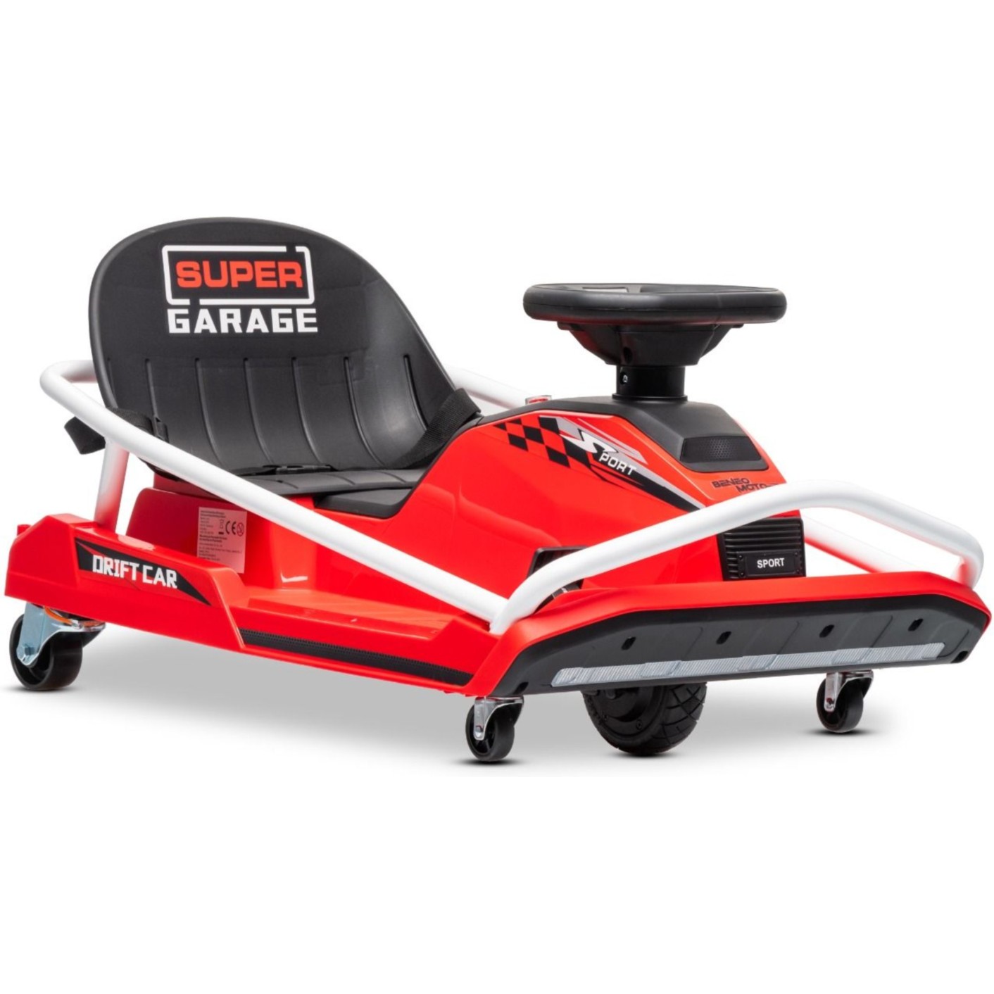 22V Drift Go-Kart, rdeč otroški avto Beneo