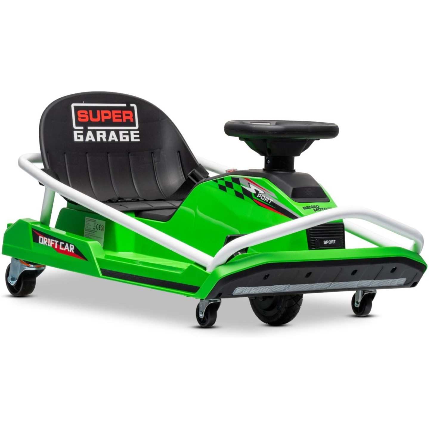 22V Drift Go-Kart, zelen adrenalinski otroški avto Beneo