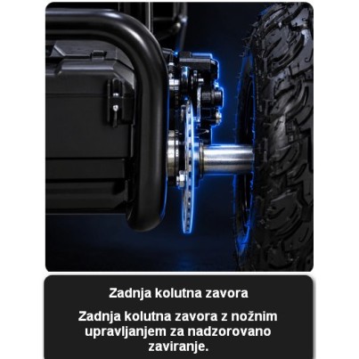48V električni go kart za djecu BUGGY RSX Black