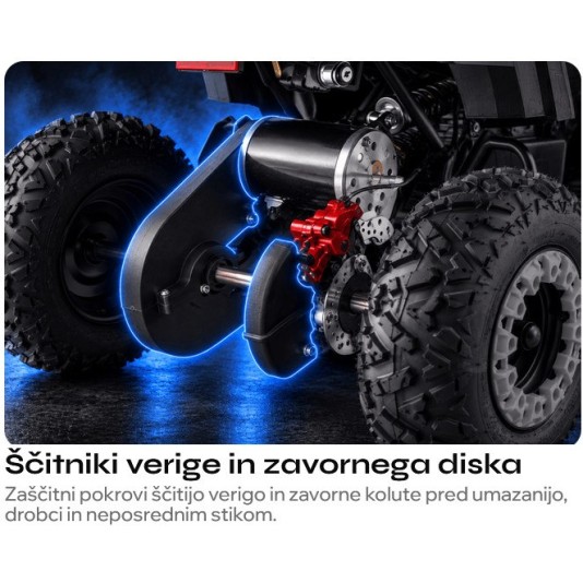 Otroški električni štirikolesnik COBRA 800W Blue Otroški električni štirikolesnik COBRA 800W Blue