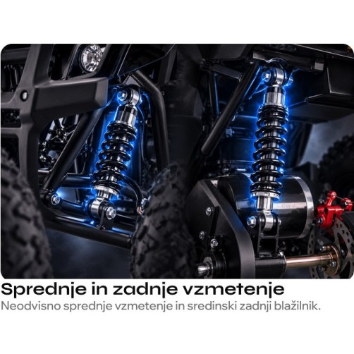 Otroški električni štirikolesnik COBRA 800W Blue Otroški električni štirikolesnik COBRA 800W Blue