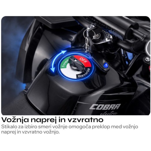 Otroški električni štirikolesnik COBRA 800W Blue Otroški električni štirikolesnik COBRA 800W Blue