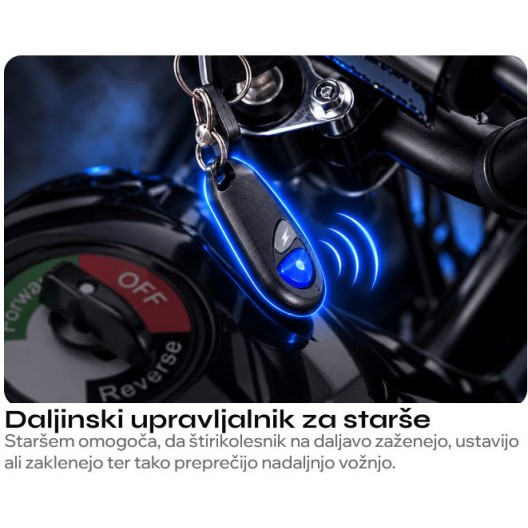 Otroški električni štirikolesnik COBRA 800W Blue Otroški električni štirikolesnik COBRA 800W Blue