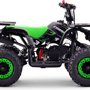 Otroški bencinski štirikolesnik COBRA Green 49cc za prve terenske vožnje