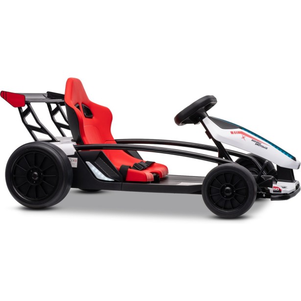 Beli otroški DRIFT CAR 24V za voznike od približno 8 do 12 let