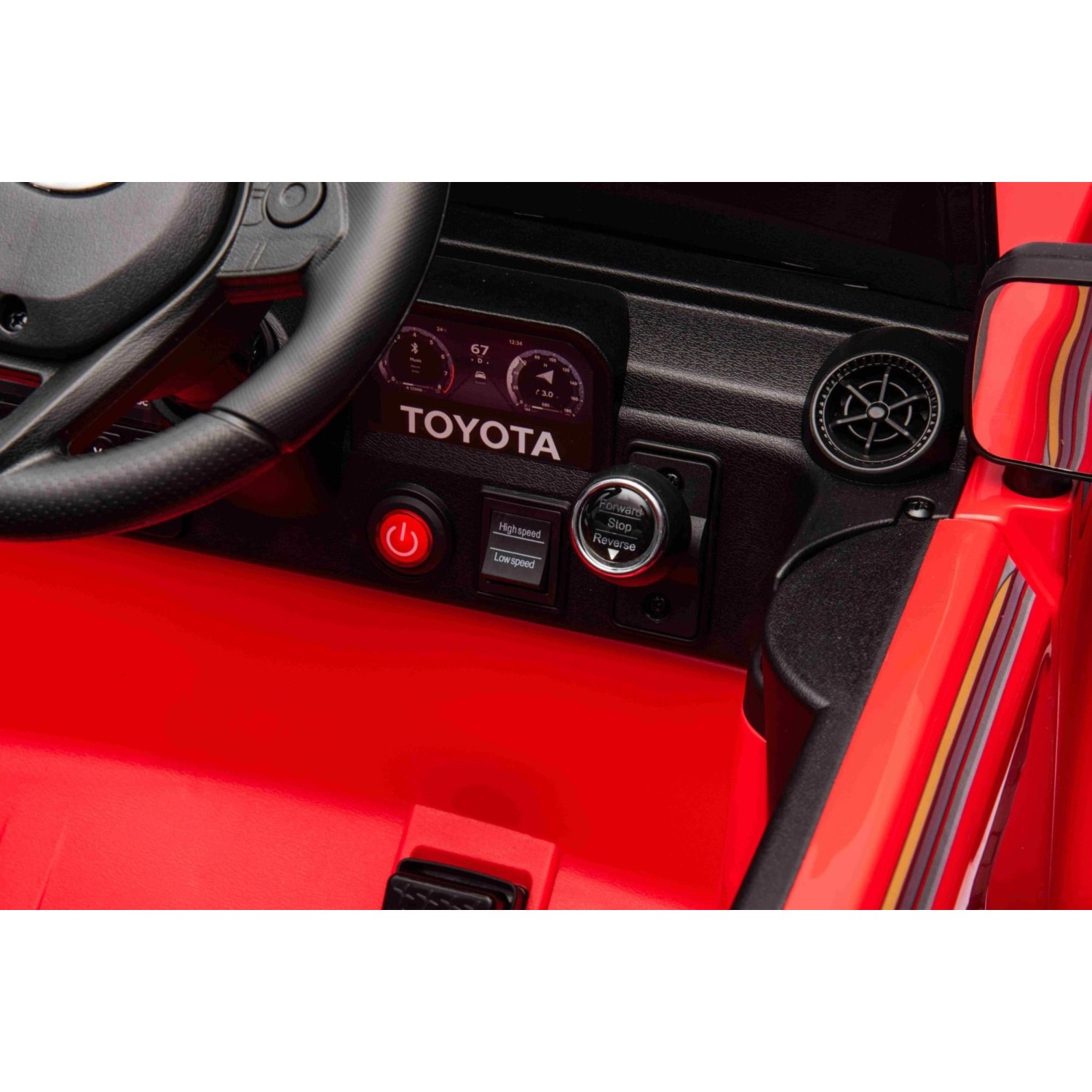 11V Toyota Landcruiser, crveni 11V Toyota Landcruiser, li baterija, dječji automobil