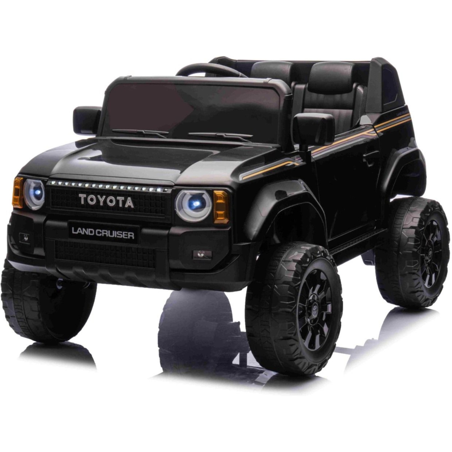 11V Toyota Landcruiser, črn 11V Toyota Landcruiser, li baterija, avtomobil za otroke