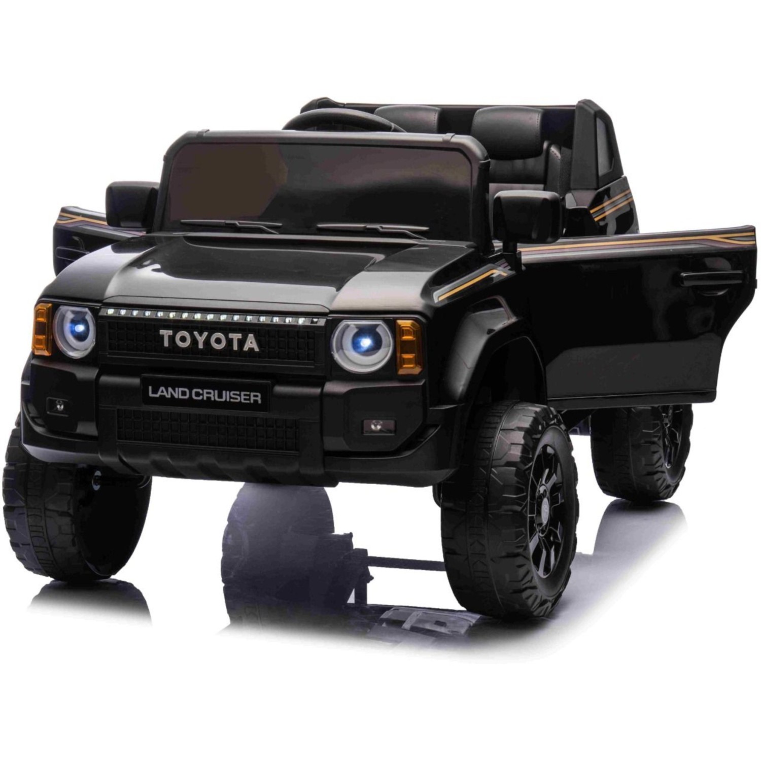 11V Toyota Landcruiser, črn 11V Toyota Landcruiser, li baterija, avtomobil za otroke