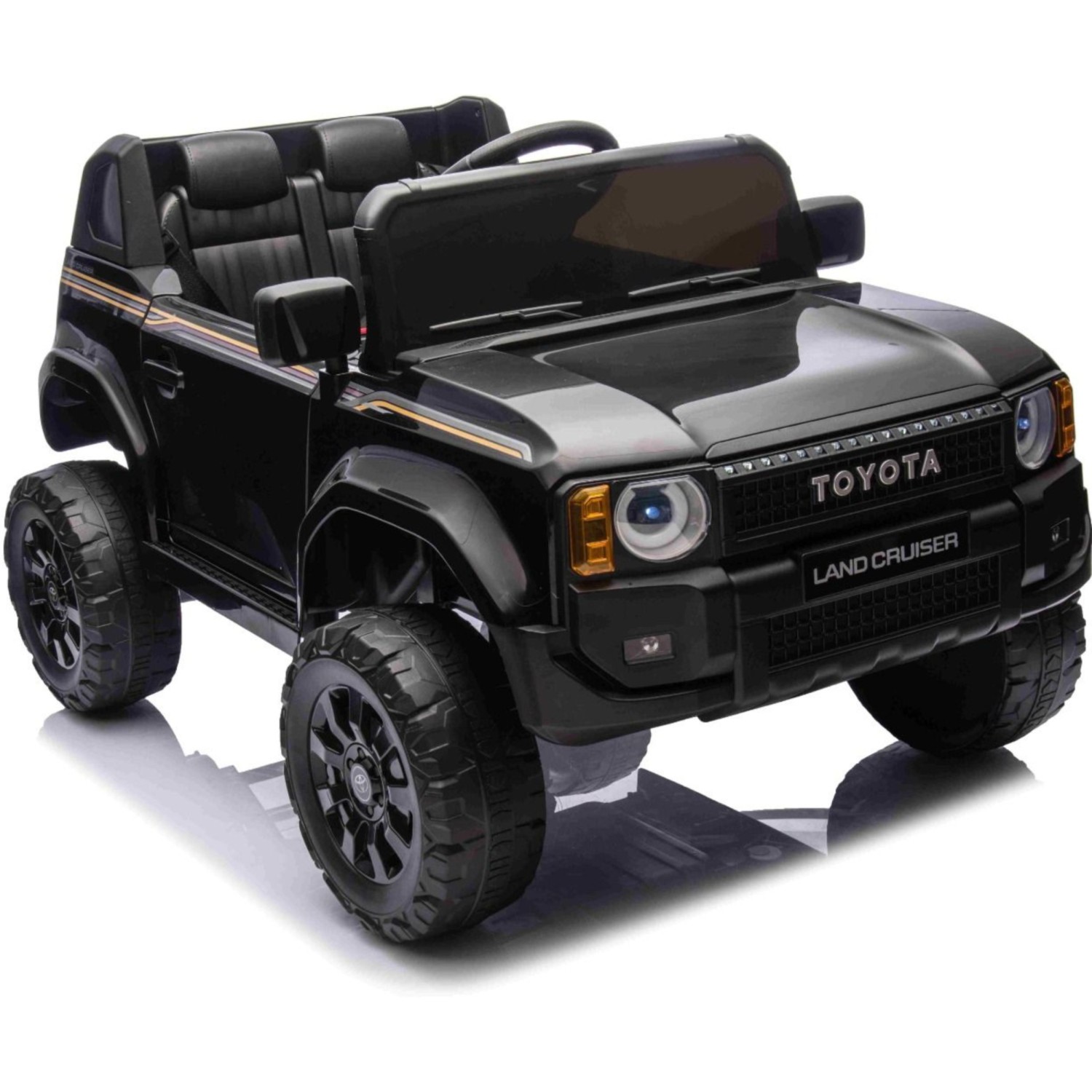 11V Toyota Landcruiser, črn 11V Toyota Landcruiser, li baterija, avtomobil za otroke