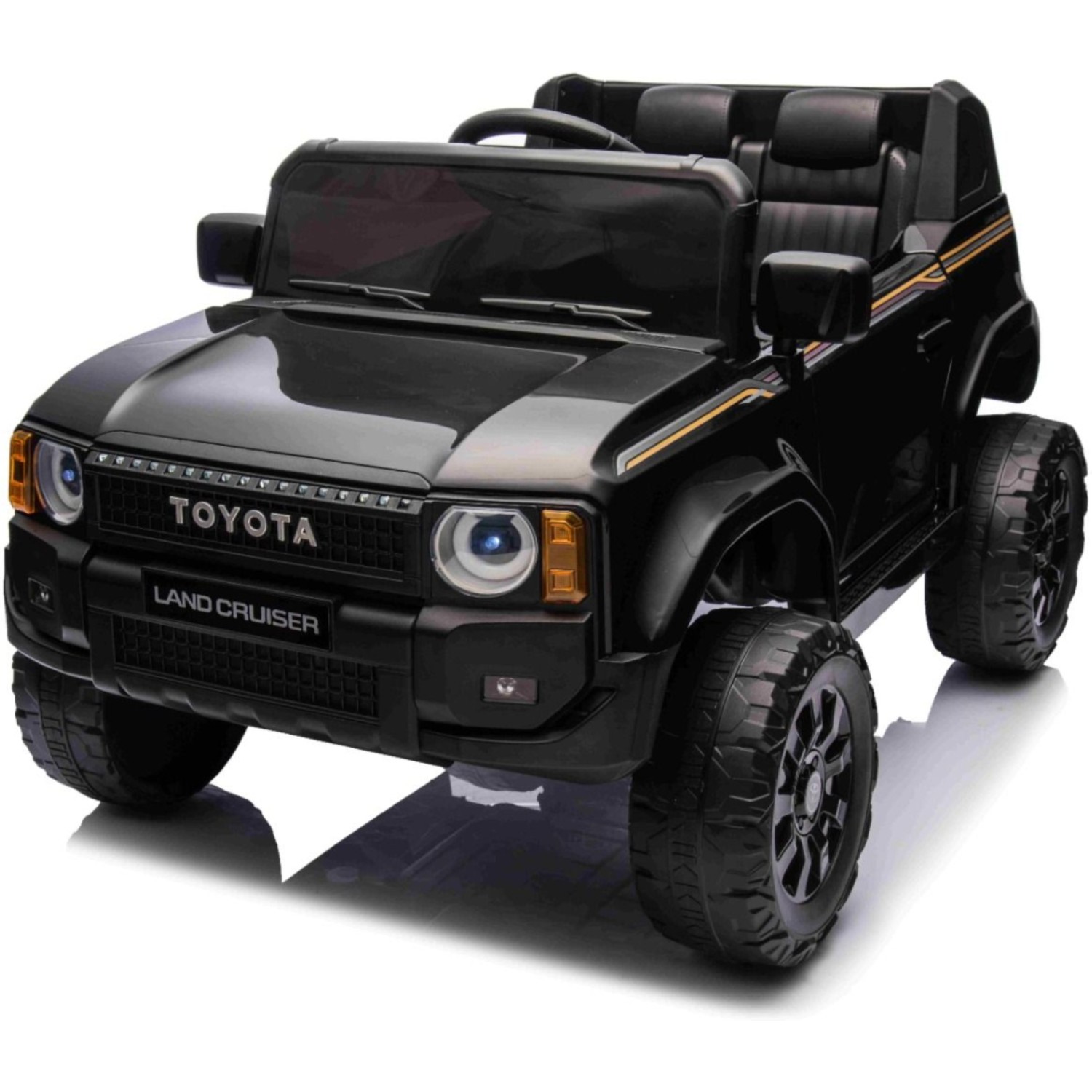 11V Toyota Landcruiser, črn 11V Toyota Landcruiser, li baterija, avtomobil za otroke