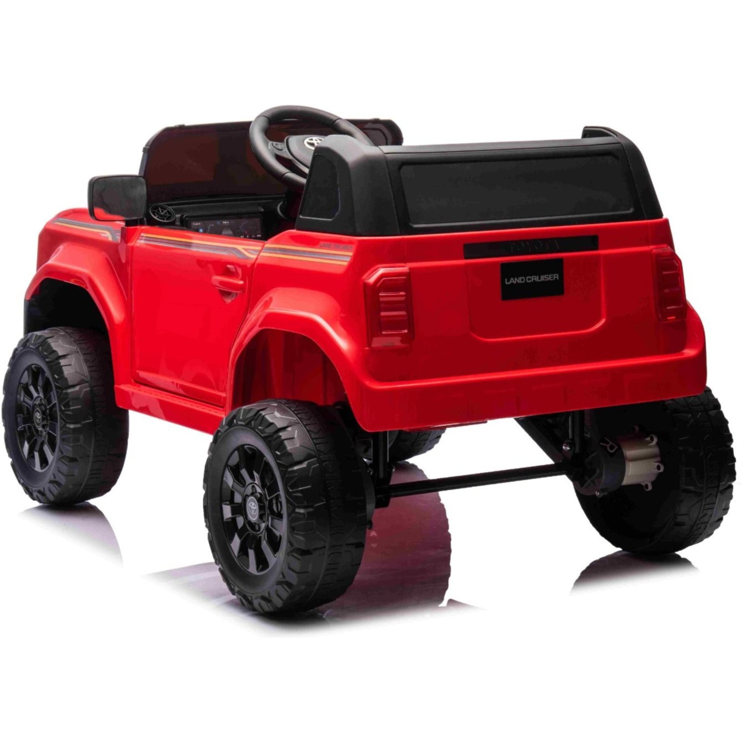 11V Toyota Landcruiser, crveni 11V Toyota Landcruiser, li baterija, dječji automobil