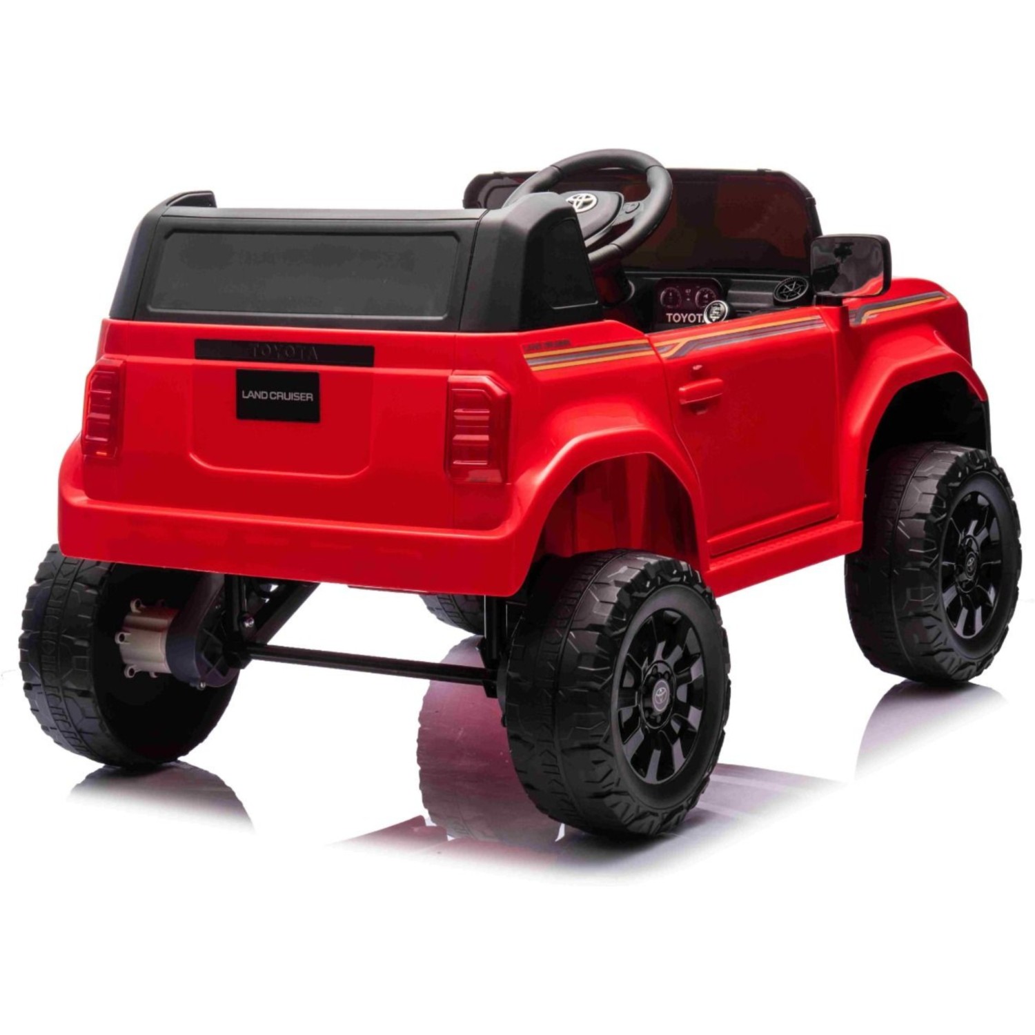 11V Toyota Landcruiser, crveni 11V Toyota Landcruiser, li baterija, dječji automobil