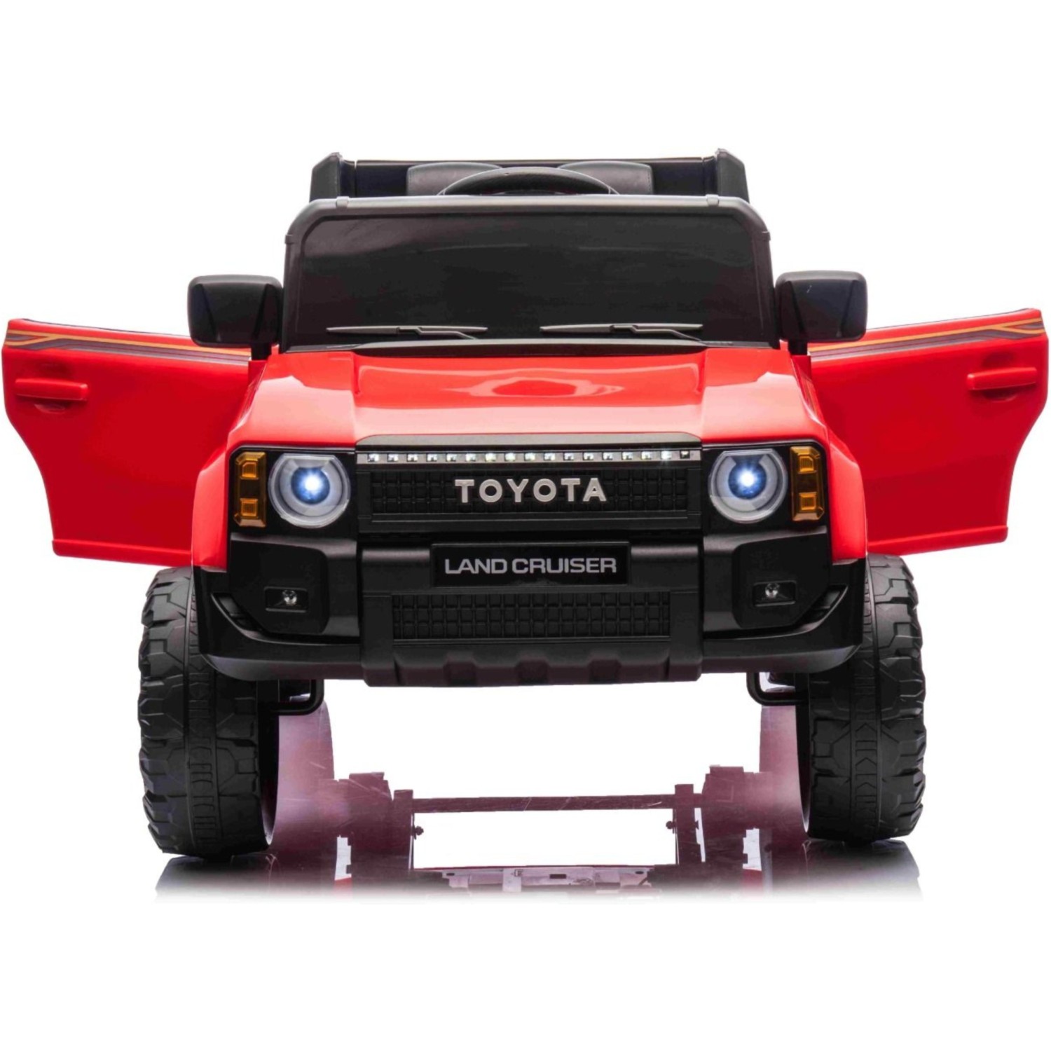 11V Toyota Landcruiser, crveni 11V Toyota Landcruiser, li baterija, dječji automobil