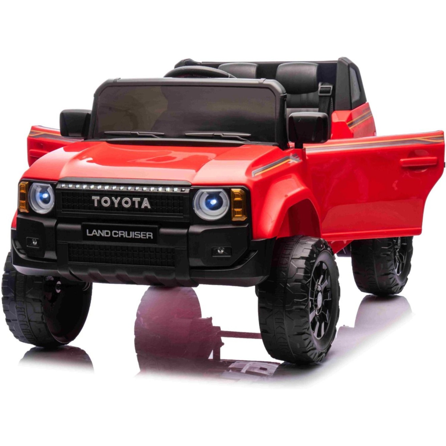 11V Toyota Landcruiser, crveni 11V Toyota Landcruiser, li baterija, dječji automobil