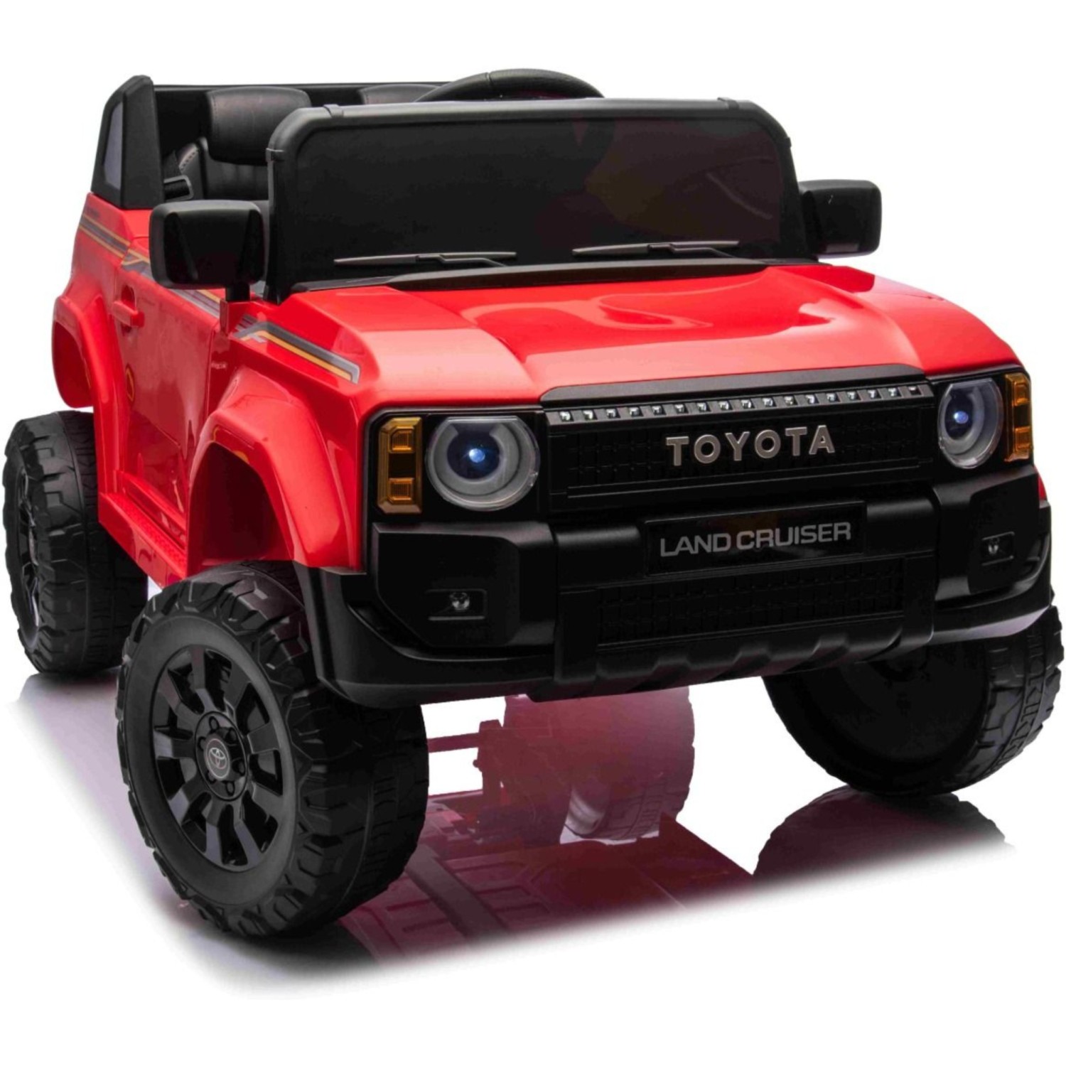 11V Toyota Landcruiser, crveni 11V Toyota Landcruiser, li baterija, dječji automobil